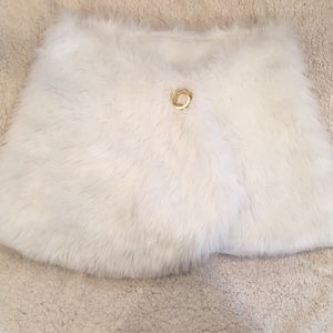 Faux Fur Shawl for winter wedding